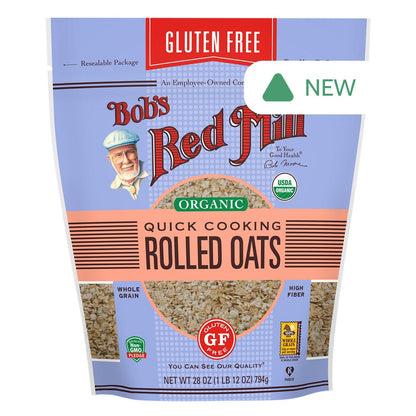 Wholesale Bob'S Red Mill Gluten Free Organic Quick Cook Rolled Oats 28 Oz Bag- Bulk