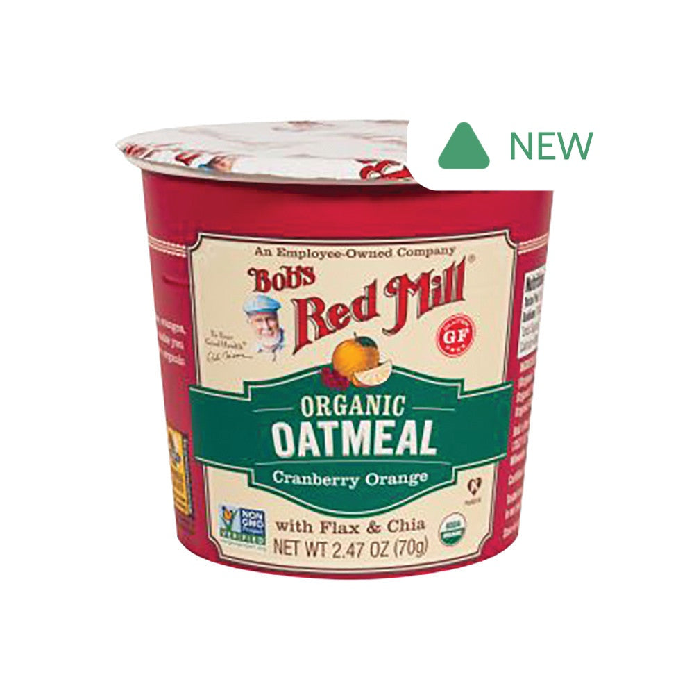 Wholesale Bob'S Red Mill Organic Cranberry Orange Oatmeal 2.47 Oz Cup- Bulk