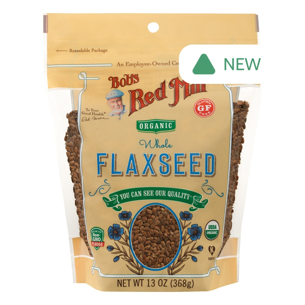 Wholesale Bob'S Red Mill Organic Brown Flaxseed 13 Oz Pouch- Bulk