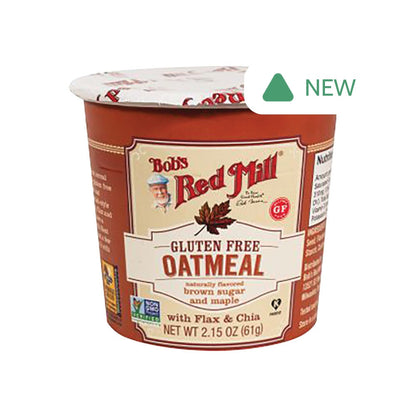 Wholesale Bob'S Red Mill Maple & Brown Sugar Gluten Free Oatmeal 2.15 Oz Cup- Bulk