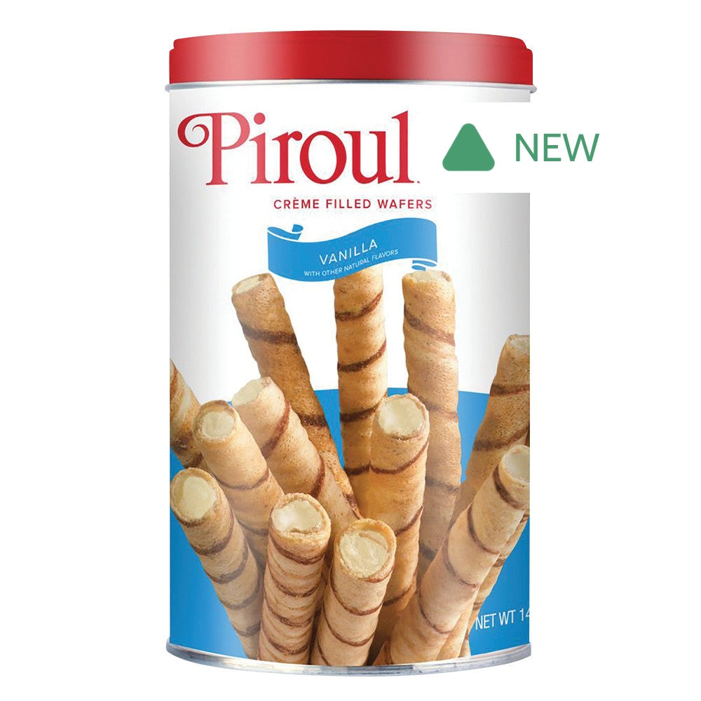 Wholesale De Beukelaer Pirouline Vanilla Creme Wafers 14.1 Oz Tin- Bulk