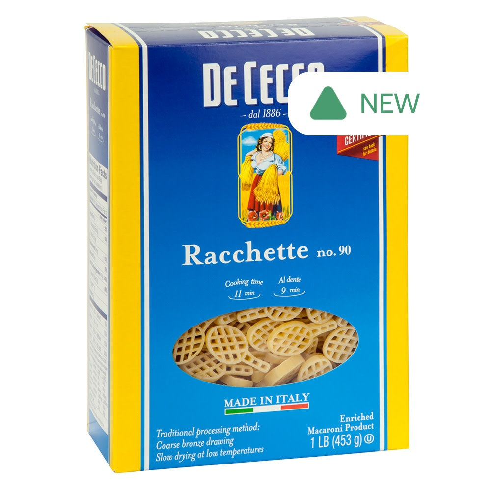 Wholesale De Cecco Racchette Pasta 16 Oz Box # 90- Bulk