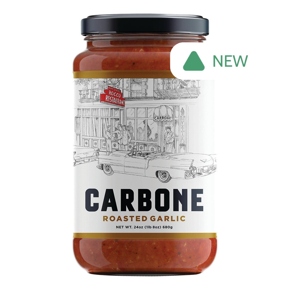 Wholesale Carbone Roasted Garlic Pasta Sauce 24 Oz Jar- Bulk
