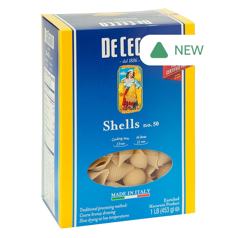 Wholesale De Cecco Shells Pasta 16 Oz Box # 50- Bulk