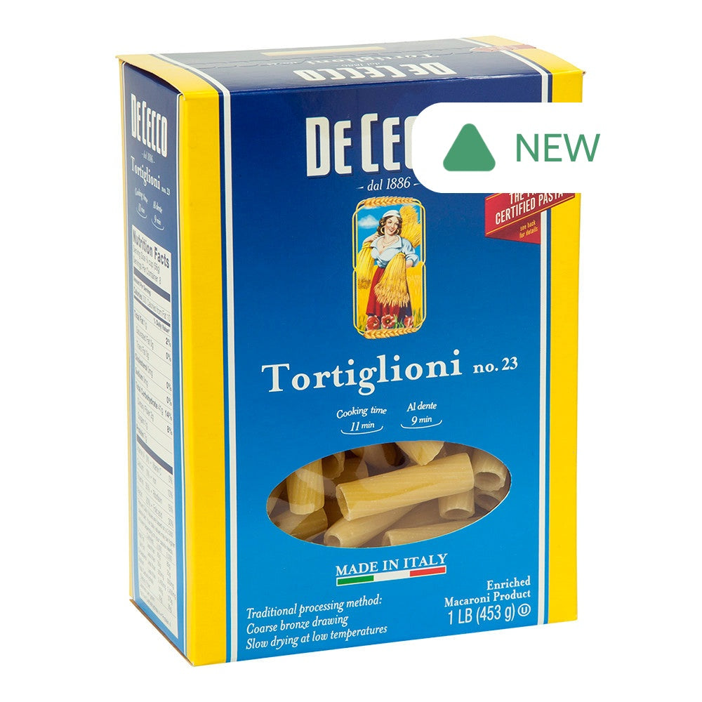 Wholesale De Cecco Tortiglioni Pasta 16 Oz Box # 23- Bulk