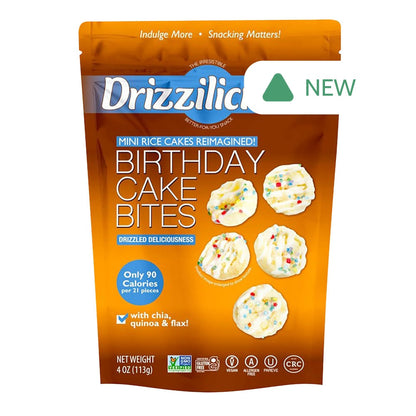 Wholesale Drizzilicious Birthday Cake Drizzle Bites 4 Oz- Bulk