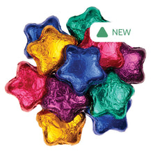 Wholesale Madelaine Dark Chocolate Assorted Foil Stars- Bulk