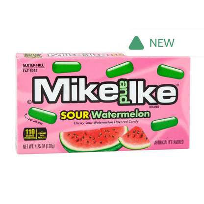 Wholesale Mike And Ike Sour Watermelon 4.25 Oz Theater Box- Bulk