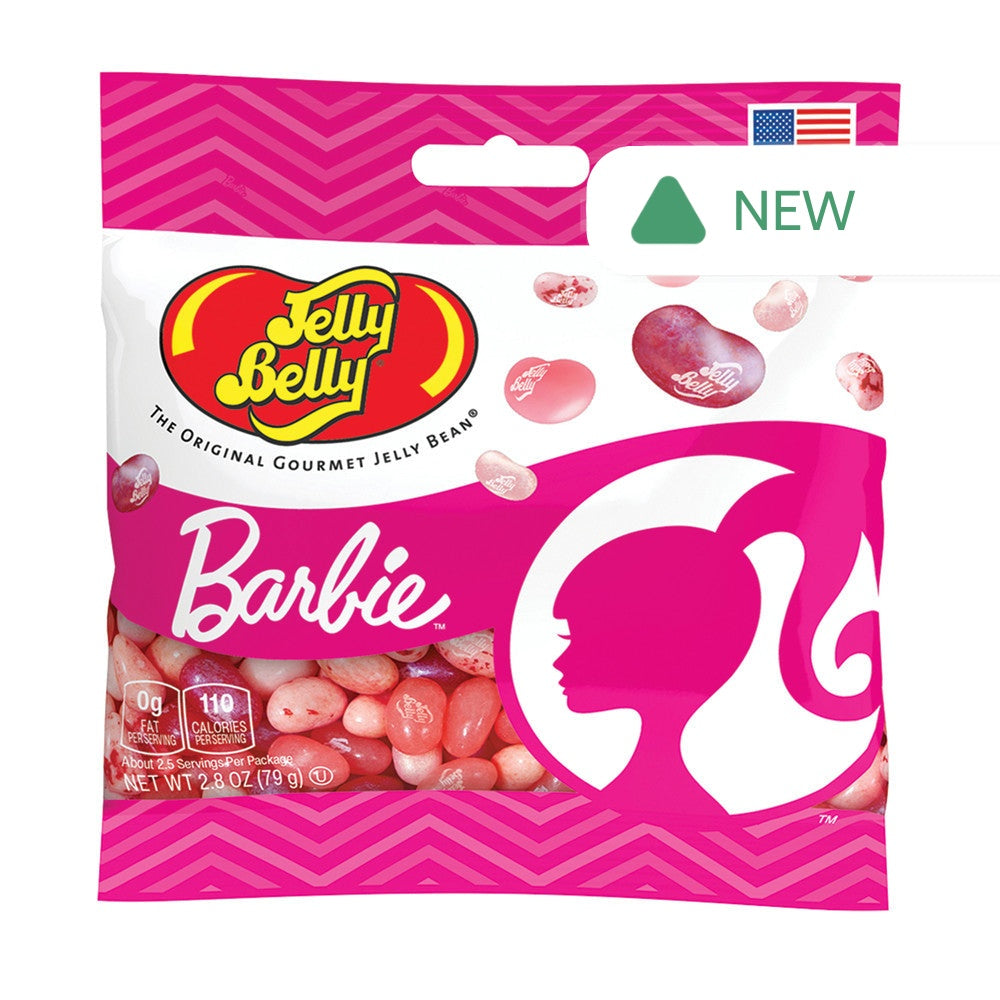 Wholesale Jelly Belly Barbie Assorted 2.8 Oz Peg Bag- Bulk