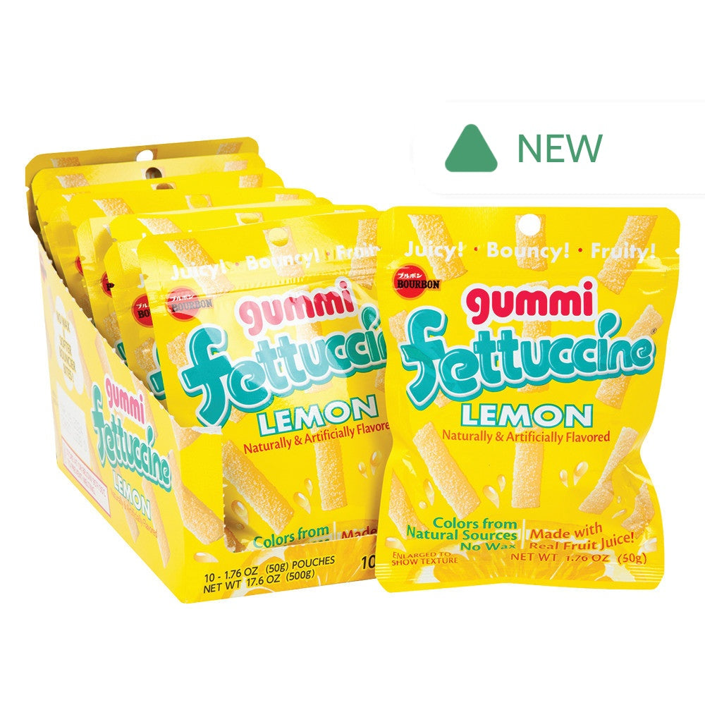 Wholesale Fettuccine Lemon Gummi 1.76 Oz- Bulk