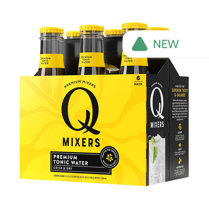 Wholesale Q Mixers Premium Tonic Bottle 6 Count 6.7 Oz- Bulk