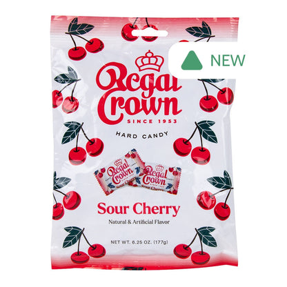 Wholesale Regal Crown Sour Cherry 6.25 Oz Peg Bag- Bulk