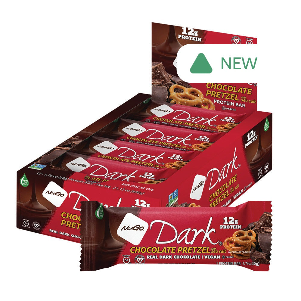 Wholesale Nugo Dark Chocolate Pretzel Protein Bar 1.76 Oz- Bulk