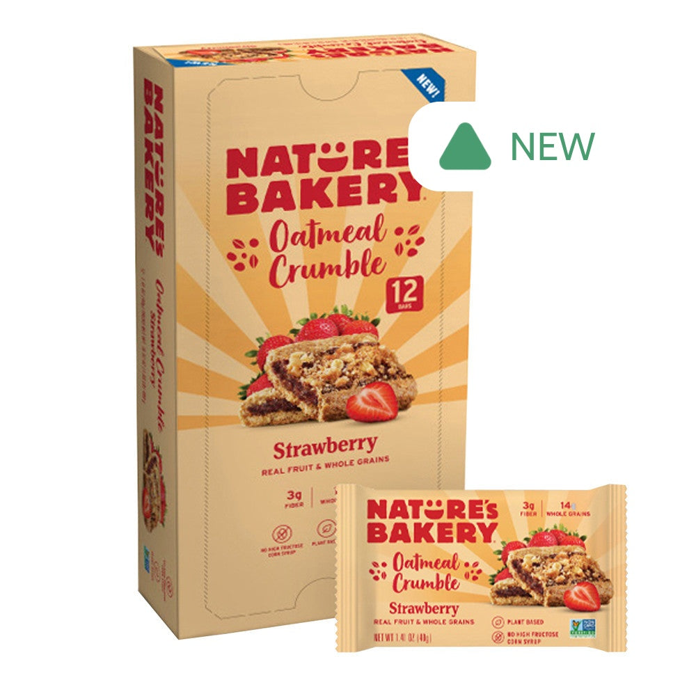 Wholesale Nature'S Bakery Strawberry Oatmeal Crumb Bar 1.41 Oz- Bulk