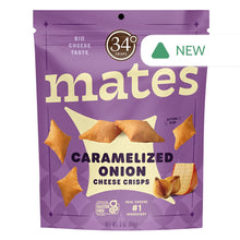 Wholesale 34 Degrees Mates Caramelized Onion Cheese Crisps 3 Oz Pouch- Bulk