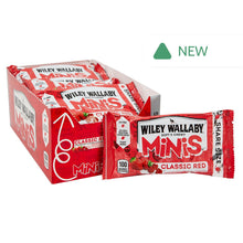Wholesale Wiley Wallaby Strawberry Classic Red Mini Licorice Bites 3.5 Oz Bag- Bulk
