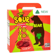 Wholesale Bear Real Fruit Yoyos Super Sour Strawberry 3.5 Oz Box- Bulk