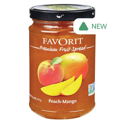Wholesale Favorit Peach Mango Preserves 12.3 Oz Jar- Bulk