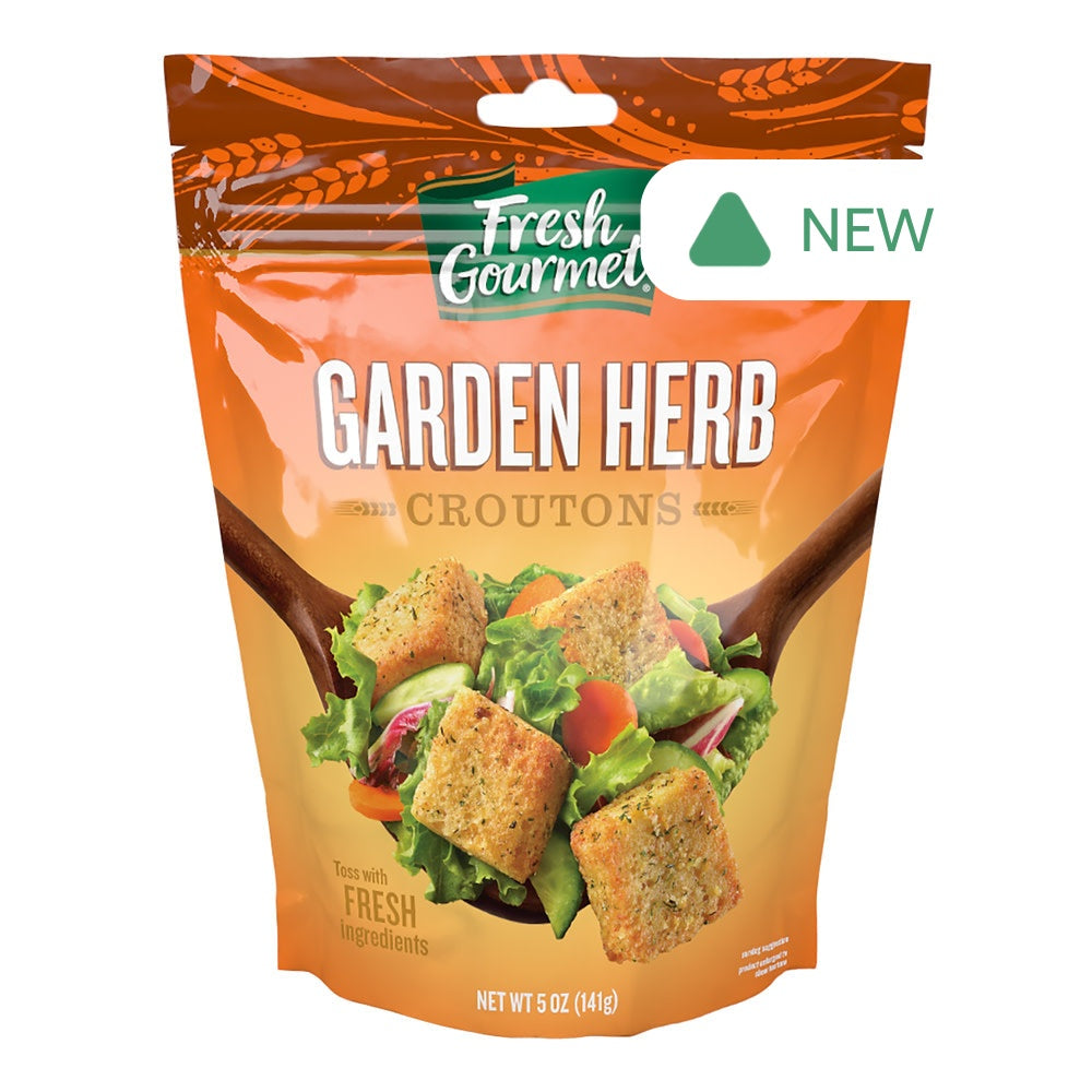 Wholesale Fresh Gourmet Garden Herb Croutons 5 Oz Pouch- Bulk