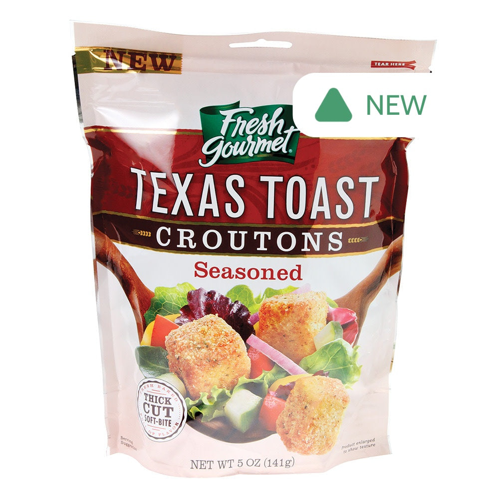 Wholesale Fresh Gourmet Seasoned Texas Toast Croutons 5 Oz Pouch- Bulk