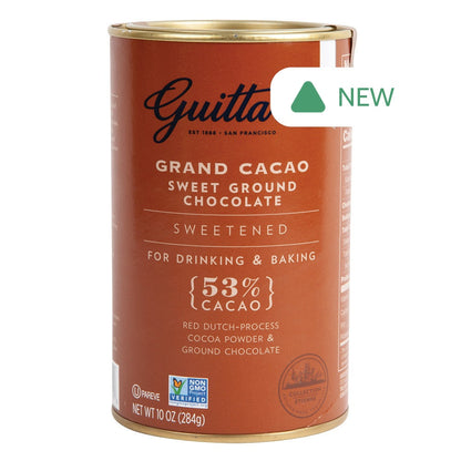 Wholesale Guittard Grand Cacao Sweetened 53% 10 Oz Can- Bulk