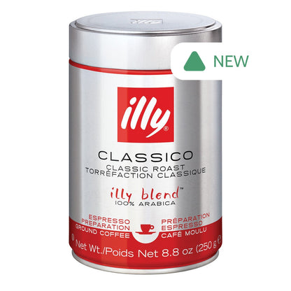 Wholesale Illy Classico Espresso Preparation Classic Roast Coffee 8.8 Oz Tin- Bulk