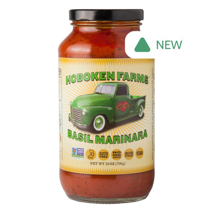 Wholesale Hoboken Farms Basil Marinara Sauce 25 Oz Jar- Bulk
