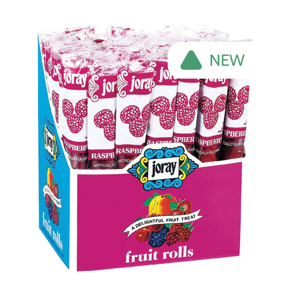 Wholesale Joray Raspberry Fruit Rolls 0.75 Oz- Bulk