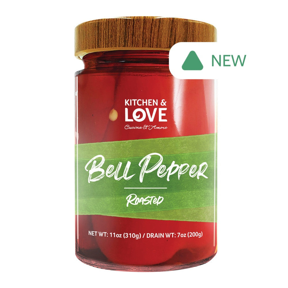 Wholesale Kitchen & Love Roasted Red Bell Peppers 11 Oz Jar- Bulk