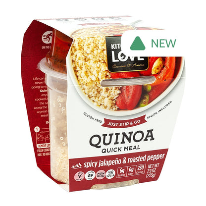 Wholesale Kitchen & Love Ready To Eat Quinoa Spicy Jalapeno & Roasted Pepper 7.9 Oz- Bulk