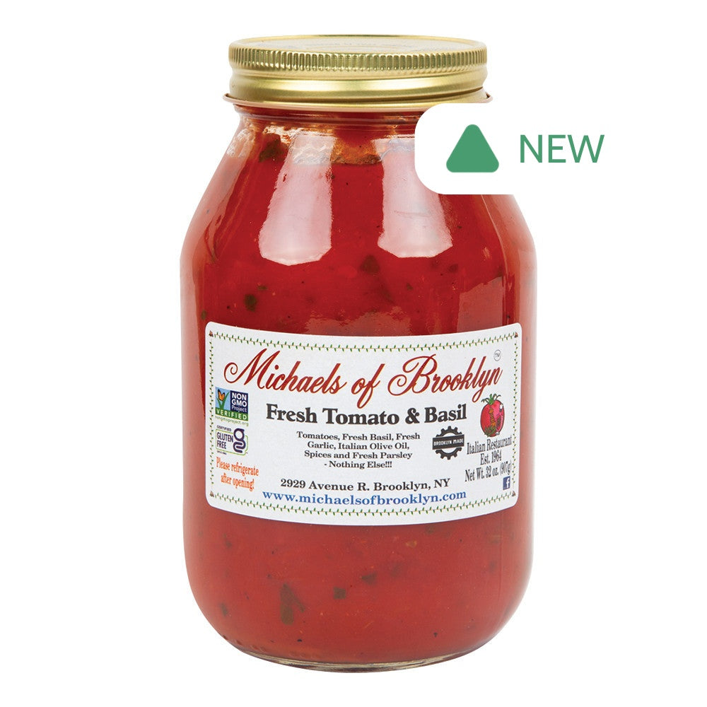 Wholesale Michaels Of Brooklyn Tomato And Basil Sauce 32 Oz Jar- Bulk
