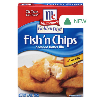 Wholesale Mccormick Golden Dipt English Style Fish & Chips Batter 10 Oz Box- Bulk