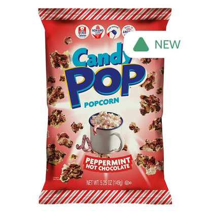 Wholesale Candy Pop Peppermint Candy Popcorn 5.25 Oz Bag- Bulk