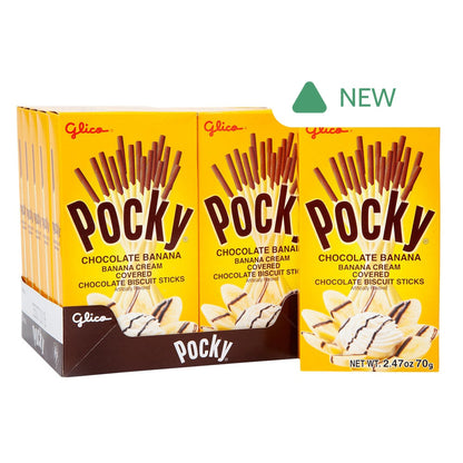 Wholesale Pocky Chocolate Banana Cookie Sticks 2.47 Oz Box- Bulk