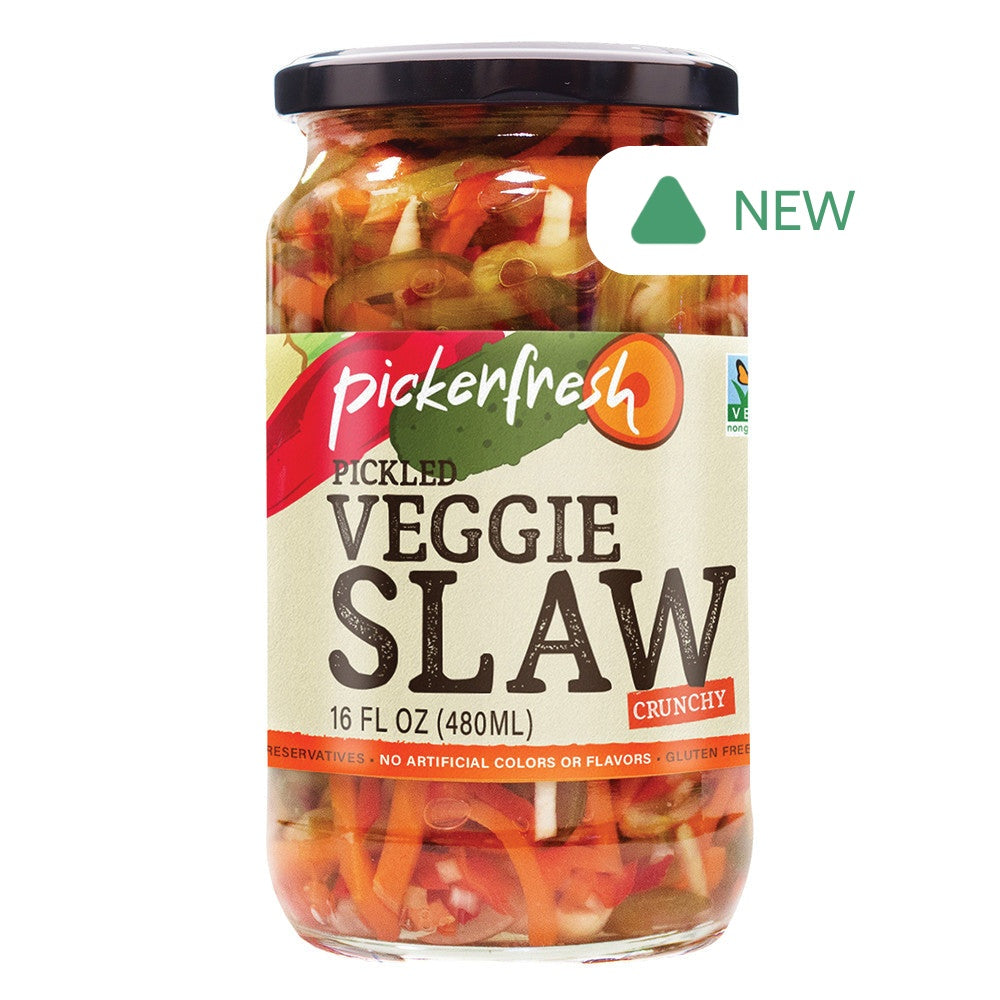 Wholesale Pickerfresh Pickled Veggie Slaw 16 Oz Jar- Bulk