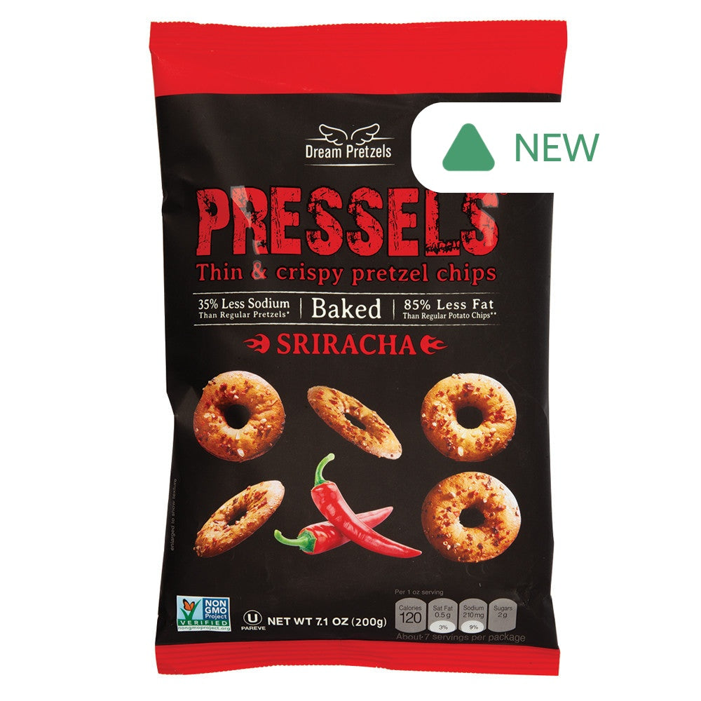 Wholesale Pressels Pretzel Chips Sriracha 7.1 Oz Bag- Bulk