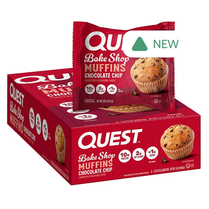 Wholesale Quest Bake Shop Chocolate Chip Muffins 2.01 Oz- Bulk