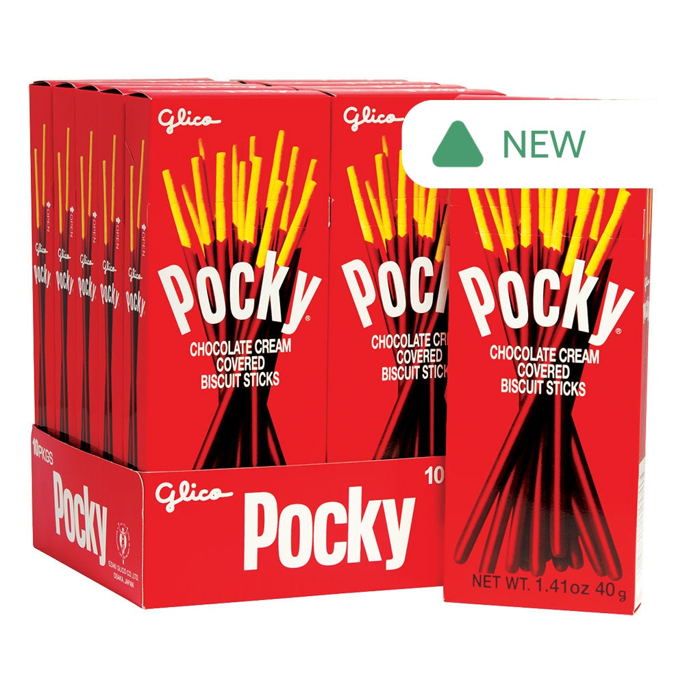 Wholesale Pocky Chocolate Covered Cookie Sticks 1.41 Oz Box- Bulk