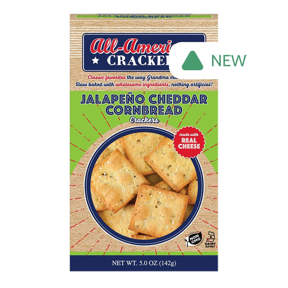 Wholesale Partners All American Crackers Jalapeno Cheddar Cornbread 5 Oz Box- Bulk