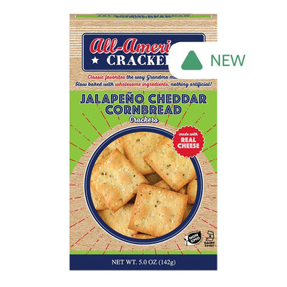 Wholesale Partners All American Crackers Jalapeno Cheddar Cornbread 5 Oz Box- Bulk