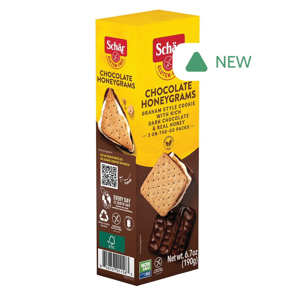 Wholesale Schar Gluten Free Chocolate Honeygrams 6.7 Oz Box- Bulk