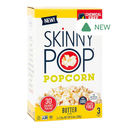Wholesale Skinnypop Microwave Butter Popcorn 8.4 Oz Box- Bulk