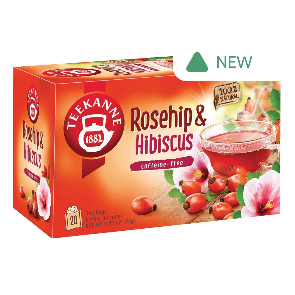 Wholesale Teekanne Rosehip & Hibiscus Tea Bags 20 Ct Box- Bulk