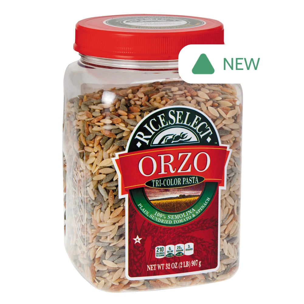 Wholesale Texmati Tri-Color Orzo Pasta 26.5 Oz Jar- Bulk