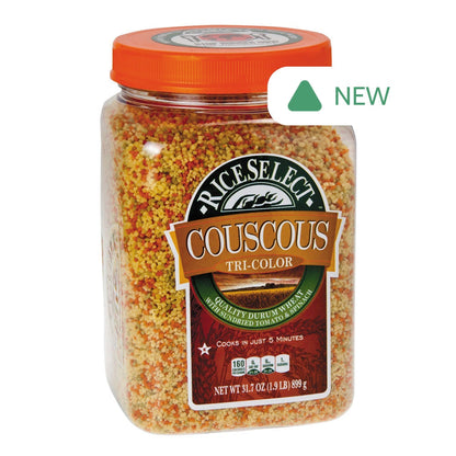 Wholesale Texmati Tri-Color Couscous 26.5 Oz Jar- Bulk
