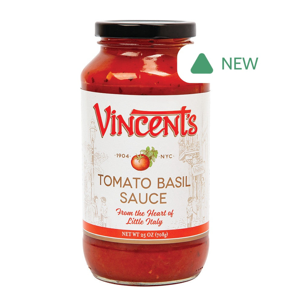 Wholesale Vincent'S Tomato Basil Sauce 25 Oz Jar- Bulk