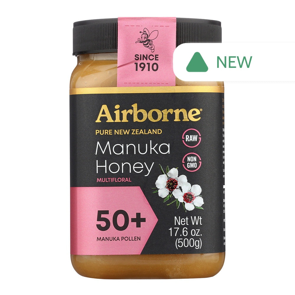 Wholesale Airborne 50+ Manuka Honey Multifloral 17.6 Oz Jar- Bulk
