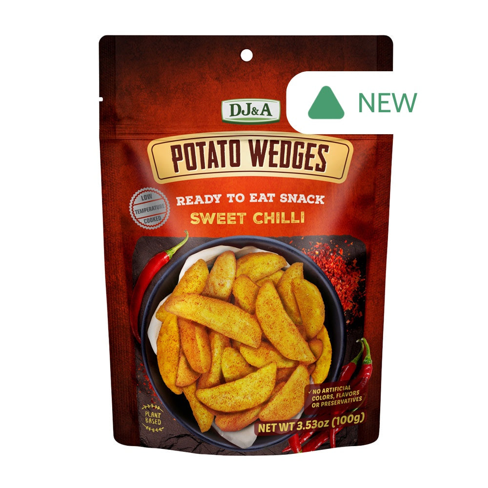 Wholesale Dj&A Potato Wedges Sweet Chilli 3.53 Oz Pouch- Bulk