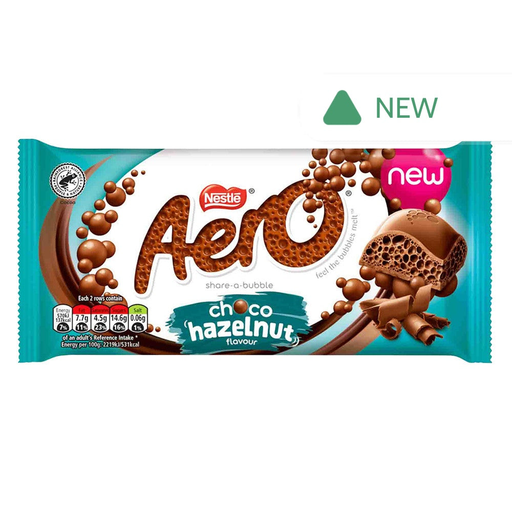 Wholesale Nestle Aero Choco Hazelnut Share-A-Bubble Bar 3.17 Oz- Bulk
