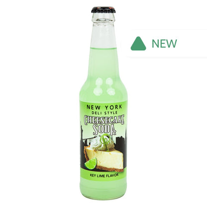 Wholesale New York Deli Style Key Lime Cheesecake Soda Bottle- Bulk